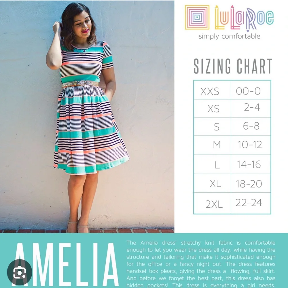 Lularoe‎ sunflower Amelia dress